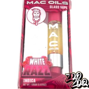 Mac Oils (1g) 510 Thread Cartridges **WHITE RAZZ** (I)