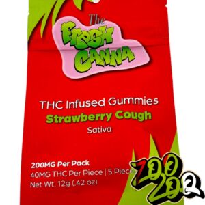 The Fresh Canna 200mg Gummies **STRAWBERRY COUGH** (sativa)