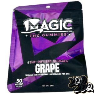Magic 200mg Gummies **GRAPE** (50mgEach/4pieces)