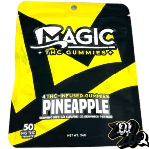 Magic 200mg Gummies **PINEAPPLE** (50mgEach/4pieces)