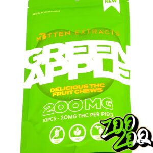 Mitten Extract 200mg Gummies **GREEN APPLE**