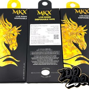 MKX (1g) LIVE ROSIN Disposable Vapes **BISCOTTI**