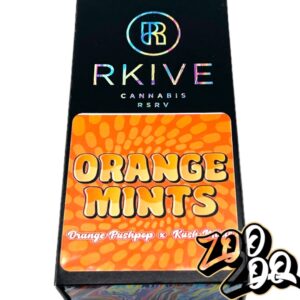 RKIVE Cannabis (0.5g) Hash Rosin Disposable Vapes **ORANGE MINTS**