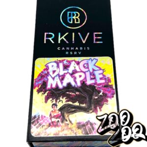 RKIVE Cannabis (0.5g) Hash Rosin Disposable Vapes **BLACK MAPLE**