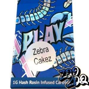 Play HASH ROSIN (1g) 510 Thread Cartridges **ZEBRA CAKEZ**