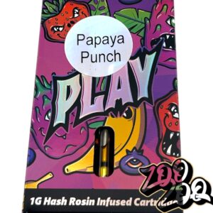 Play HASH ROSIN (1g) 510 Thread Cartridges **PAPAYA PUNCH**