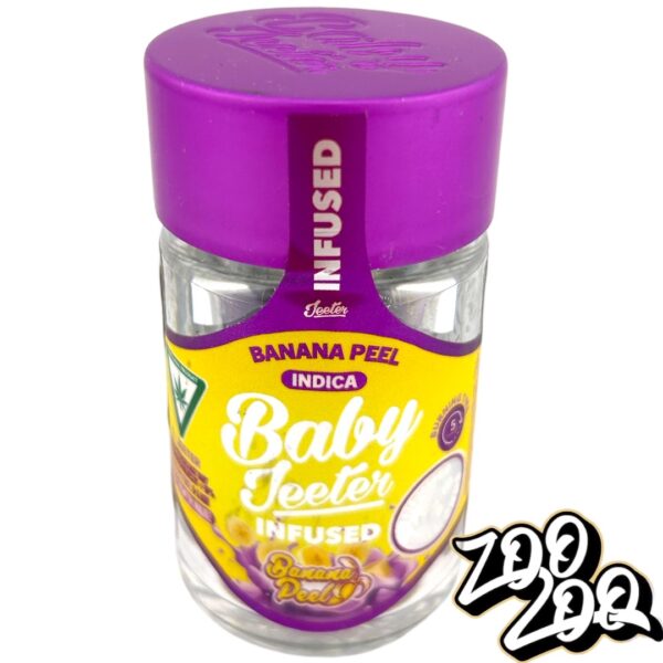 Baby Jeeter 5pk Pre-Rolls (0.5gEach) **BANANA PEEL** (I) **Infused w/ Liquid Diamonds** 33.66%