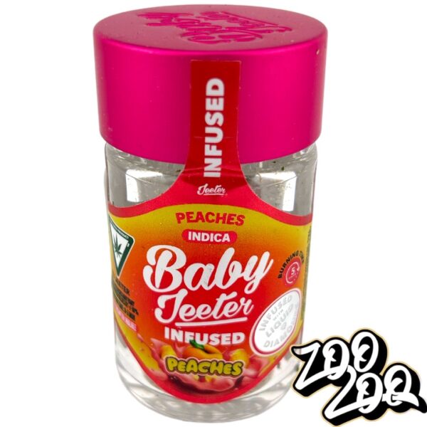 Baby Jeeter 5pk Pre-Rolls (0.5gEach) **PEACHES** (I) **Infused w/ Liquid Diamonds** 36.57%