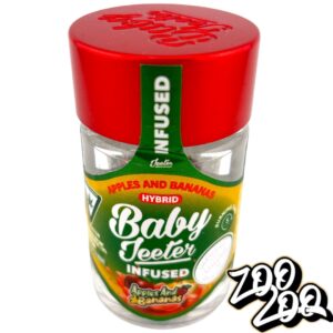 Baby Jeeter 5pk Pre-Rolls (0.5gEach) **APPLES & BANANAS** (H) **Infused w/ Liquid Diamonds** 32.44%