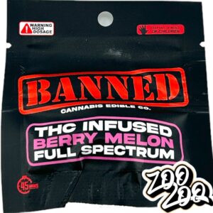 Banned Cannabis Co. 200mg Gummies **BLUEBERRY LEMONADE** (1 Piece)