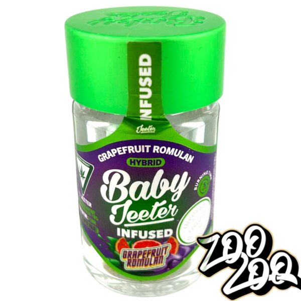 Baby Jeeter 5pk Pre-Rolls (0.5gEach) **GRAPEFRUIT ROMULAN** (H) **Infused w/ Liquid Diamonds** 34.61%