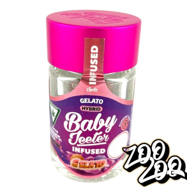 Baby Jeeter 5pk Pre-Rolls (0.5gEach) **GELATO** (H) **Infused w/ Liquid Diamonds** 34.30%