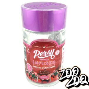 Persy 5 Pack Pre-Rolls Infused with Liquid Diamonds & Kief **SHIRLEY TEMPLE** (hybrid)