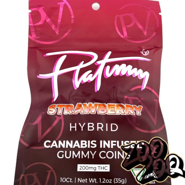 Platinum Vape (200mg) Gummies **STRAWBERRY ** (Hybrid)