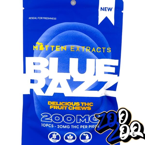 Mitten Extract 200mg Gummies **BLUE RAZZ**