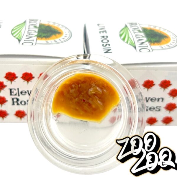 Craft Cannabis Rollganic 1g LIVE ROSIN **ELEVEN ROSES** 87.1%