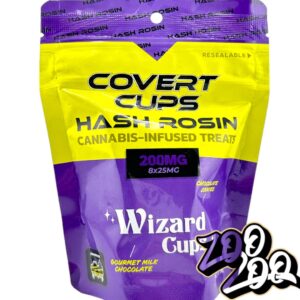 Covert Cups HASH ROSIN 200Mg Chocolate Treats **WIZARD CUPS**