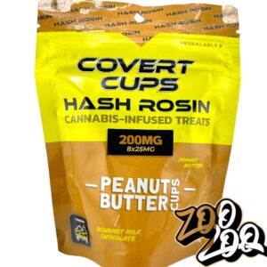 Covert Cups HASH ROSIN 200Mg Chocolate Treats **PEANUT BUTTER CUPS**