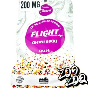 Flight Chewii Rocks 200mg Nerd Gummies **GRAPE**