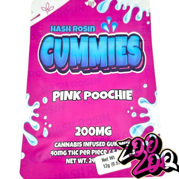 Cummies 200mg HASH ROSIN Gummies **PINK POOCHIE**