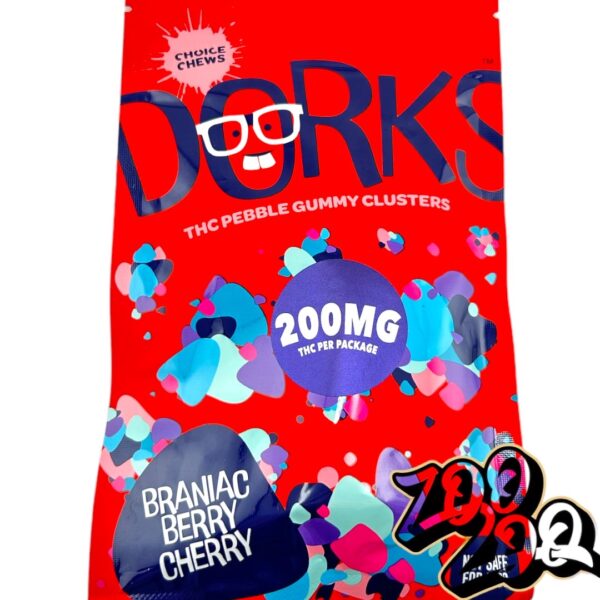 Dorks 200mg Nerd Gummies **BRAINIAC BERRY CHERRY** (indica)