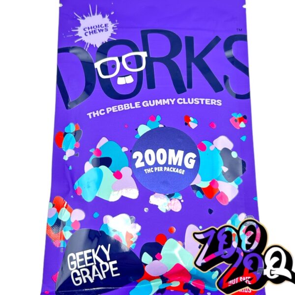 Dorks 200mg Nerd Gummies **GEEKY GRAPE** (indica)