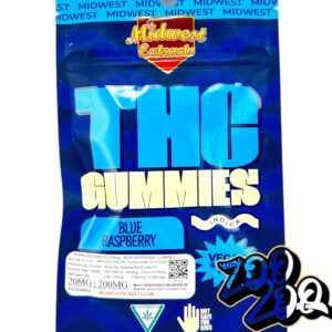 Midwest Extracts 200mg Gummies **BLUE RASPBERRY** (indica)