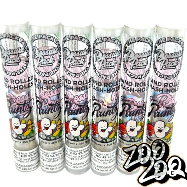 Pressure Pack 1g Hash Hole Pre-Rolls **SUPER PURE RUNTZ** 43.37%