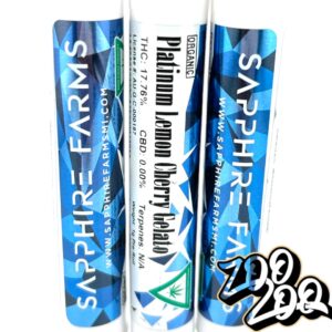 Sapphire Farms 1g ORGANIC Pre-Rolls **PLATINUM LEMON CHERRY GELATO**