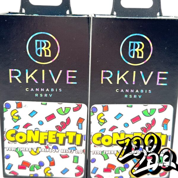 RKIVE Cannabis (0.5g) Hash Rosin Disposable Vapes **CONFETTI**