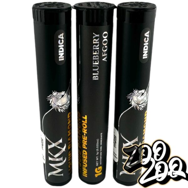 MKX 1g Liquid Diamond Infused Pre-Rolls **BLUEBERRY AFGOO** (indica) 42.99%