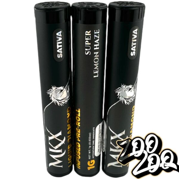 MKX 1g Liquid Diamond Infused Pre-Rolls **SUPER LEMON HAZE** (sativa) 36.35%