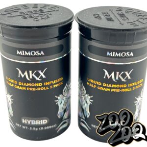 MKX 5 Pack Liquid Diamond Infused Pre-Rolls 2.5g Total **MIMOSA** (hybrid) 36.29%