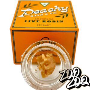 Peachy Hash & Co. 1g Solventless LIVE ROSIN **MOROCCAN PEACHES** 91.19% (2g/$80)