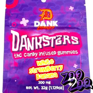 Dank Extracts 200mg Nerd Gummies **WHITE STRAWBERRY BANANA**