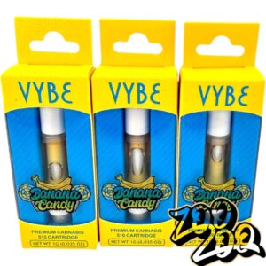 Vybe (1g) 510 Thread Cartridges **BANANA CANDY**  (10/$50)