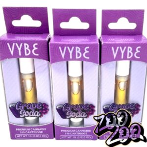 Vybe (1g) 510 Thread Cartridges **GRAPE SODA**  (10/$50)