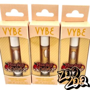 Vybe (1g) 510 Thread Cartridges **PEACHES N CREAM**  (10/$50)