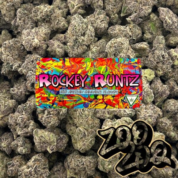 ZooZoo Farms 28g Artisan Flower **ROCKEY RUNTZ** (Comes in a Glass Jar)