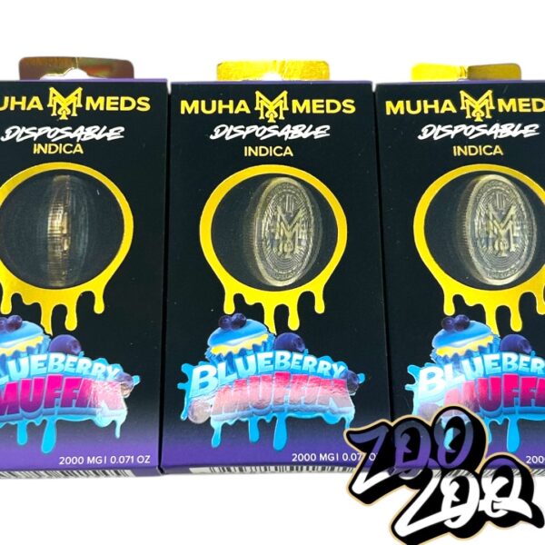 Muha Meds 2g Disposables **BLUEBERRY MUFFIN** (indica)