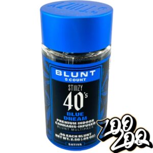 Stiiizy 40’s 5 Pack Pre-Rolled Blunts **BLUE DREAM** Sativa 46.74% (2/$40)