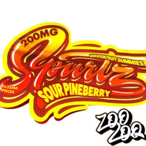 Spurtz 200mg HASH ROSIN Gummies **SOUR PINEBERRY**