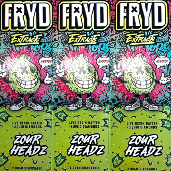 Fryd Extracts 2g Disposable with Live Resin Batter & Liquid Diamonds **ZOUR HEADZ**