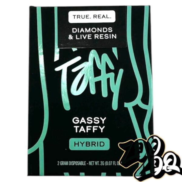 Taffy 2g Disposables with Diamonds & Live Resin **GASSY TAFFY** (H)