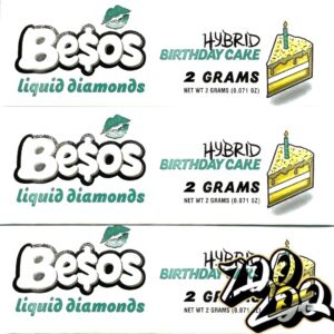 Besos 2g Liquid Diamond Disposables **BIRTHDAY CAKE** (H)