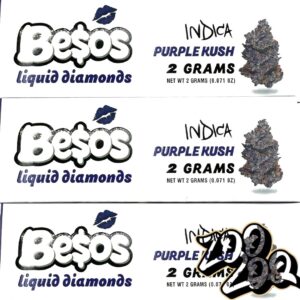 Besos 2g Liquid Diamond Disposables **PURPLE KUSH** (I)