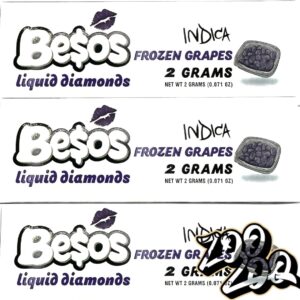 Besos 2g Liquid Diamond Disposables **FROZEN GRAPES** (I)