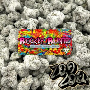 ZooZoo Farms 28g Artisan Flower infused with THCA Diamonds **ROCKEY RUNTZ** (Comes in a Glass Jar)